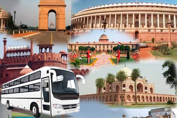 Delhi sightseeing tour by bus