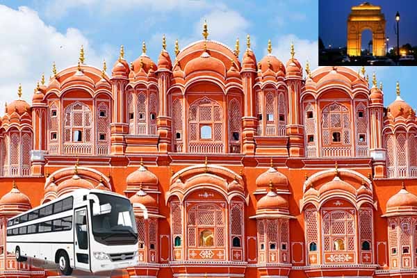 Delhi to jaipur one day sightseeing tour package by bus